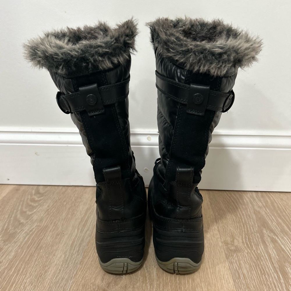 The North Face Shellista Tall Black Lace Up Winter Boots Size 7 Waterproof - Picture 5 of 10